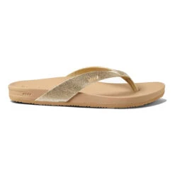 Reef Cushion Court Flip-Flop Damen - Braun, Silber -Bestes Tennis Geschäft 00024000 0 1
