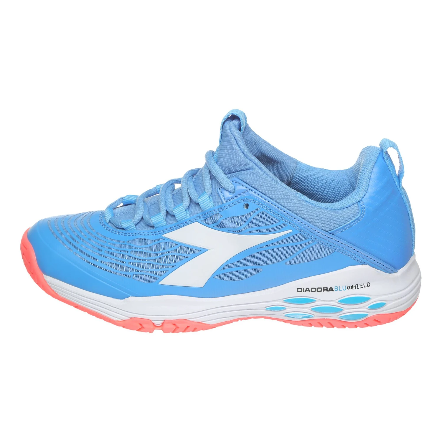 Diadora Speed Blushield Fly AG Allcourtschuh Damen - Hellblau, Weiß 3 Diadora Speed Blushield Fly AG Allcourtschuh Damen - Hellblau, Weiß