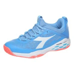 Diadora Speed Blushield Fly AG Allcourtschuh Damen - Hellblau, Weiß 12 Diadora Speed Blushield Fly AG Allcourtschuh Damen - Hellblau, Weiß -Bestes Tennis Geschäft 00103000 0 6