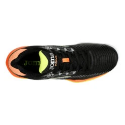 JOMA Point Sandplatzschuh Herren - Schwarz, Orange -Bestes Tennis Geschäft 00122000 0 4