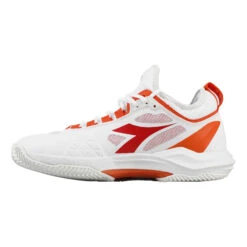 Diadora Speed Blushield Fly 3+ Sandplatzschuh Damen - Weiß, Orange 8 Diadora Speed Blushield Fly 3+ Sandplatzschuh Damen - Weiß, Orange -Bestes Tennis Geschäft 00244000 0 3