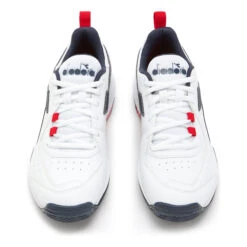 Diadora S. Challenge 5 SL Sandplatzschuh Herren - Weiß, Dunkelblau 10 Diadora S. Challenge 5 SL Sandplatzschuh Herren - Weiß, Dunkelblau -Bestes Tennis Geschäft 00306000 0 4