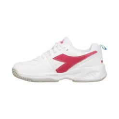 Diadora S. Challenge 5 SL AC Allcourtschuh Kinder - Weiß, Pink -Bestes Tennis Geschäft 00308000 0 3