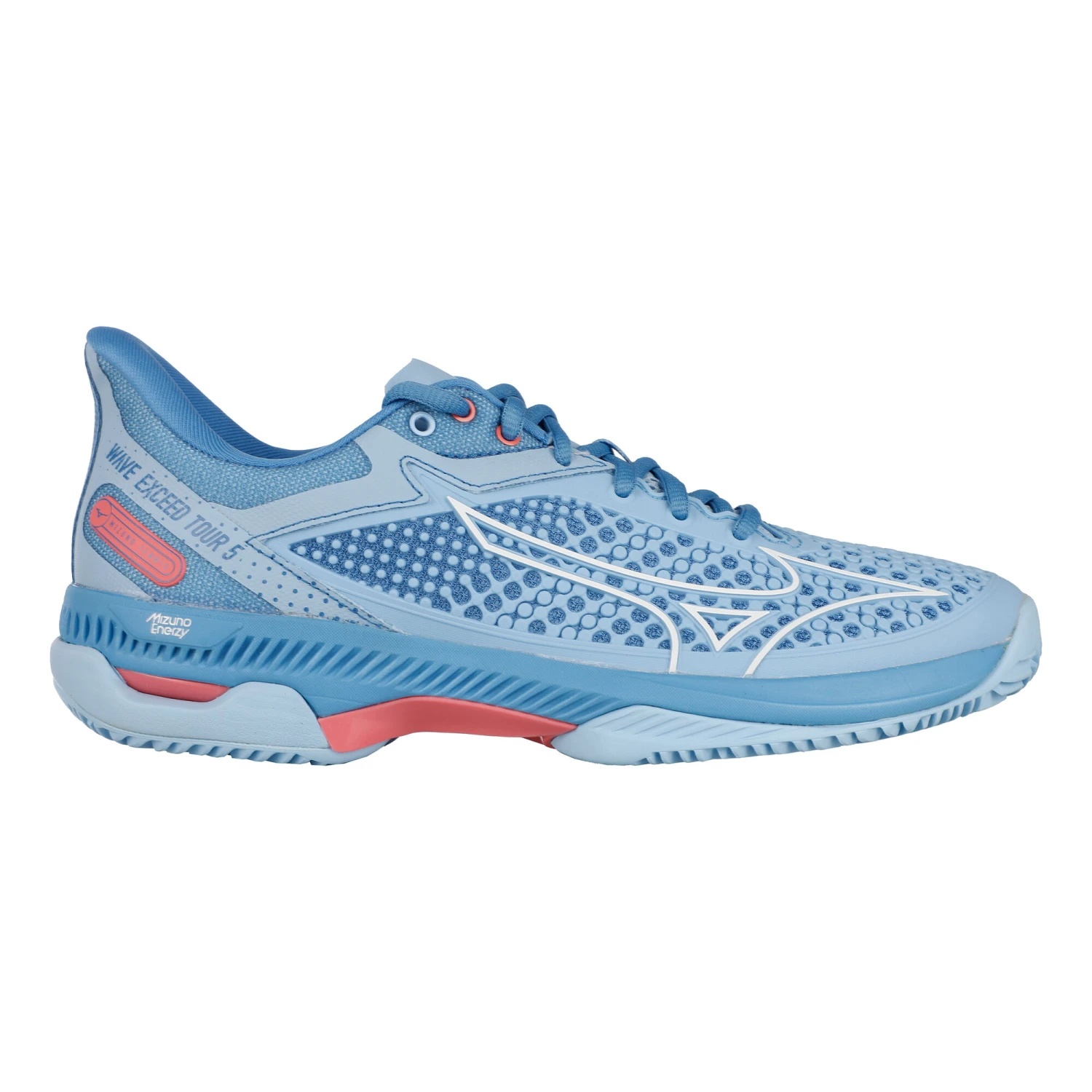 Mizuno Wave Exceed Tour 5 Sandplatzschuh Damen - Blau, Rot 3 Mizuno Wave Exceed Tour 5 Sandplatzschuh Damen - Blau, Rot