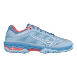 Mizuno Wave Exceed Light Sandplatzschuh Damen - Blau, Koralle