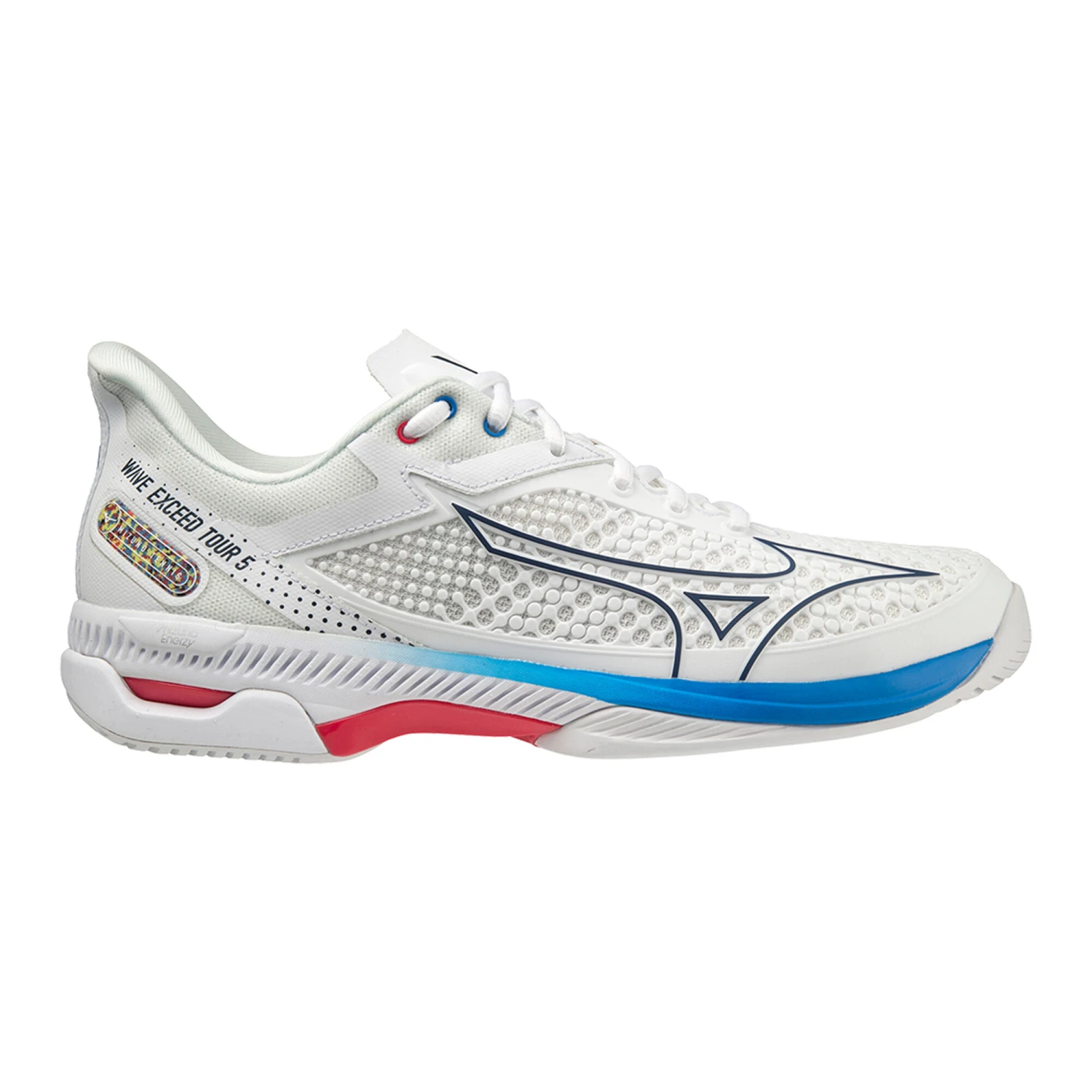 Mizuno Wave Exceed Tour 5 Allcourtschuh Herren - Weiß, Blau 6 Mizuno Wave Exceed Tour 5 Allcourtschuh Herren - Weiß, Blau – Bild 4