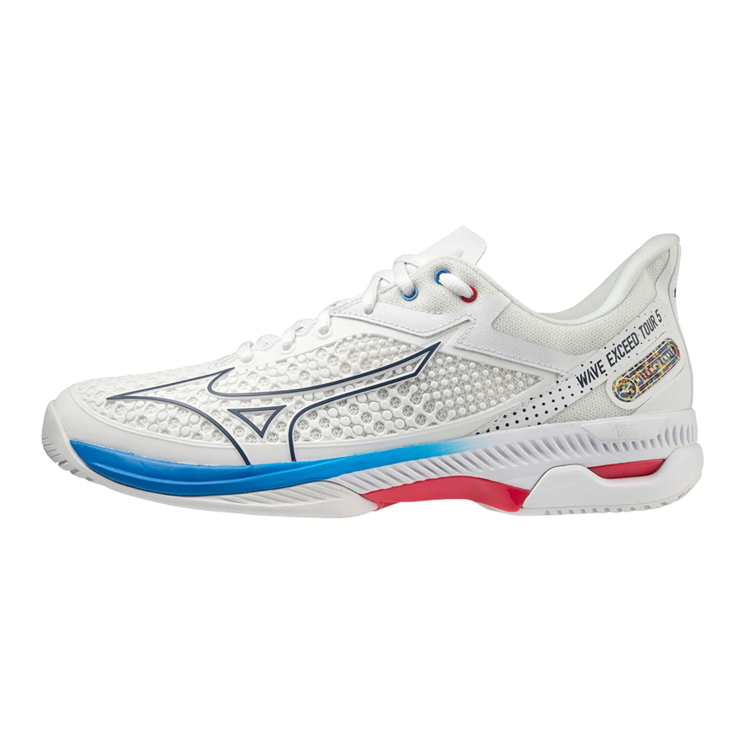 Mizuno Wave Exceed Tour 5 Allcourtschuh Herren - Weiß, Blau 4 Mizuno Wave Exceed Tour 5 Allcourtschuh Herren - Weiß, Blau – Bild 2
