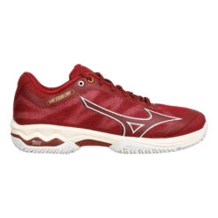 Mizuno Wave Exceed Light Sandplatzschuh Damen - Dunkelrot, Weiß -Bestes Tennis Geschäft 00767000 0 1