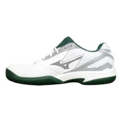 Mizuno Break Shot 4 Sandplatzschuh Herren - Weiß, Dunkelgrün -Bestes Tennis Geschäft 00777000 0 3