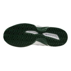 Mizuno Break Shot 4 Sandplatzschuh Herren - Weiß, Dunkelgrün -Bestes Tennis Geschäft 00777000 0 5