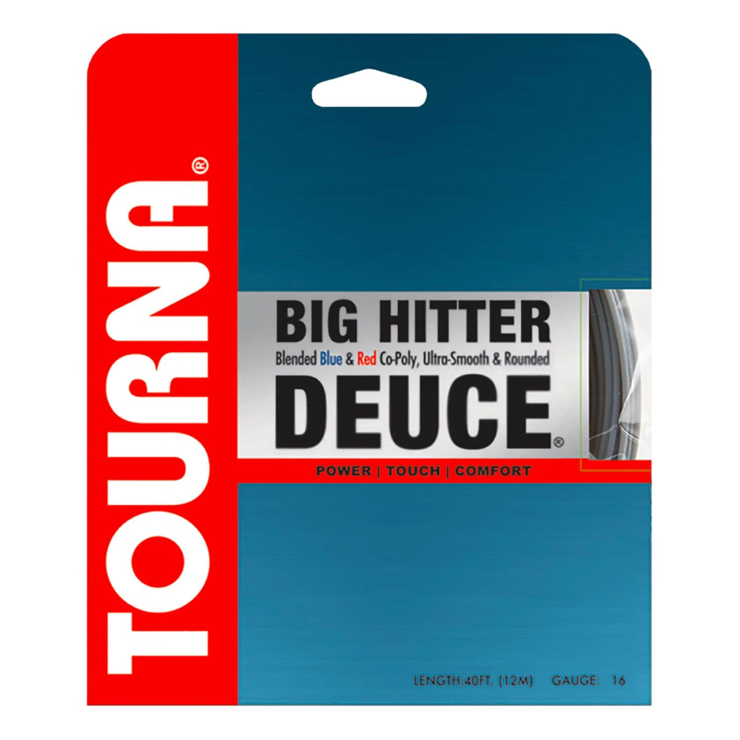 Tourna Big Hitter Deuce Saitenset 12m - Blau, Rot 3 Tourna Big Hitter Deuce Saitenset 12m - Blau, Rot