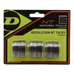 Dunlop Revolution NT Tacky 3er Pack - Schwarz