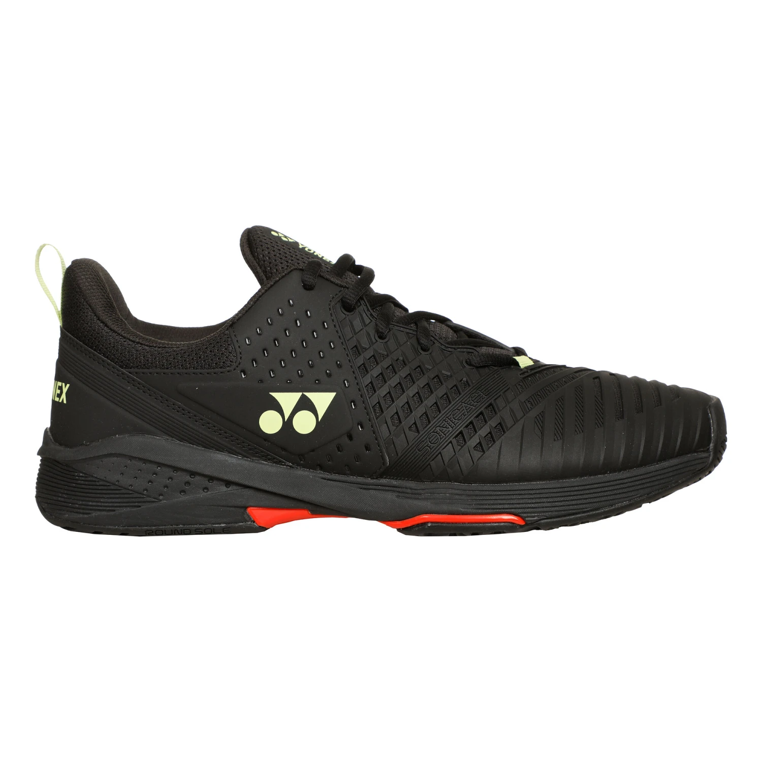 YONEX Power Cushion Sonicage 3 Allcourtschuh Herren - Schwarz, Neongrün 5 YONEX Power Cushion Sonicage 3 Allcourtschuh Herren - Schwarz, Neongrün – Bild 3