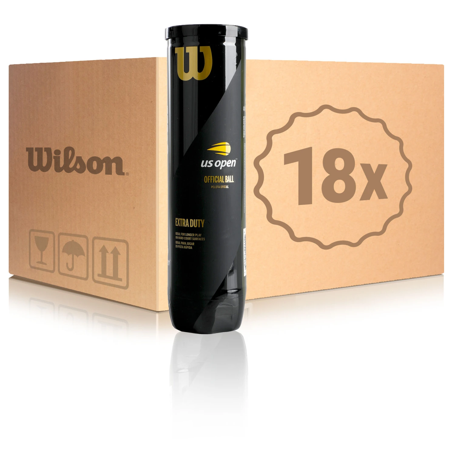 Wilson US Open 18x 4er Dose Im Karton 3 Wilson US Open 18x 4er Dose Im Karton