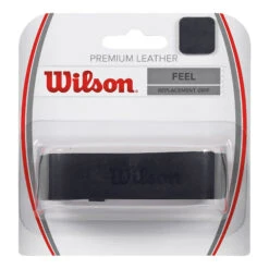 Wilson Premium Leather Replacement Grip 1er Pack - Schwarz