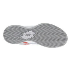 Lotto Mirage 100 Sandplatzschuh Damen - Weiß, Rot -Bestes Tennis Geschäft 01598000 0 5