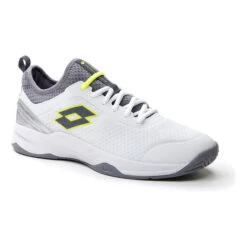 Lotto MIRAGE 500 II ALR Allcourtschuh Herren - Weiß, Silber -Bestes Tennis Geschäft 01620000 000