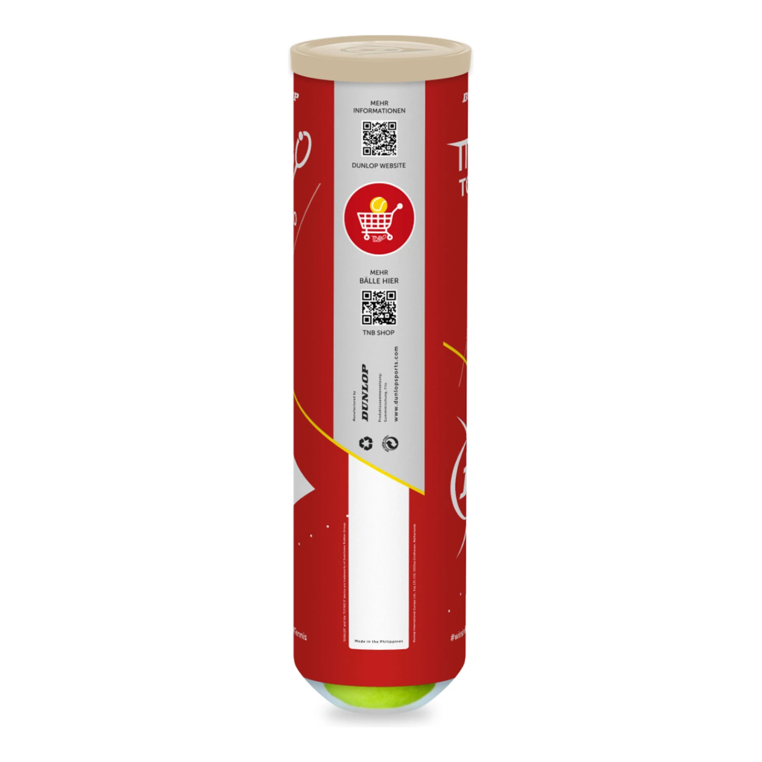 Dunlop TNB Tour 3.0 4er Dose 4 Dunlop TNB Tour 3.0 4er Dose – Bild 2