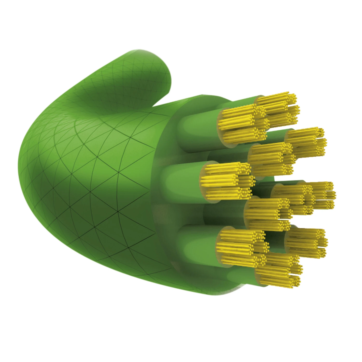 TECNIFIBRE 305 Squash Saitenset 10m - Neongrün 4 TECNIFIBRE 305 Squash Saitenset 10m - Neongrün – Bild 2