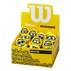 Wilson Minions Vibrations Dämpfer 50er Box - Hellblau, Gelb -Bestes Tennis Geschäft 0211600000 000