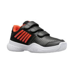 K-Swiss Express Strap Omni Allcourtschuh Kinder - Schwarz, Orange -Bestes Tennis Geschäft 02124000 000