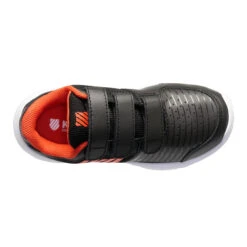 K-Swiss Express Strap Omni Allcourtschuh Kinder - Schwarz, Orange -Bestes Tennis Geschäft 02124000 0 4
