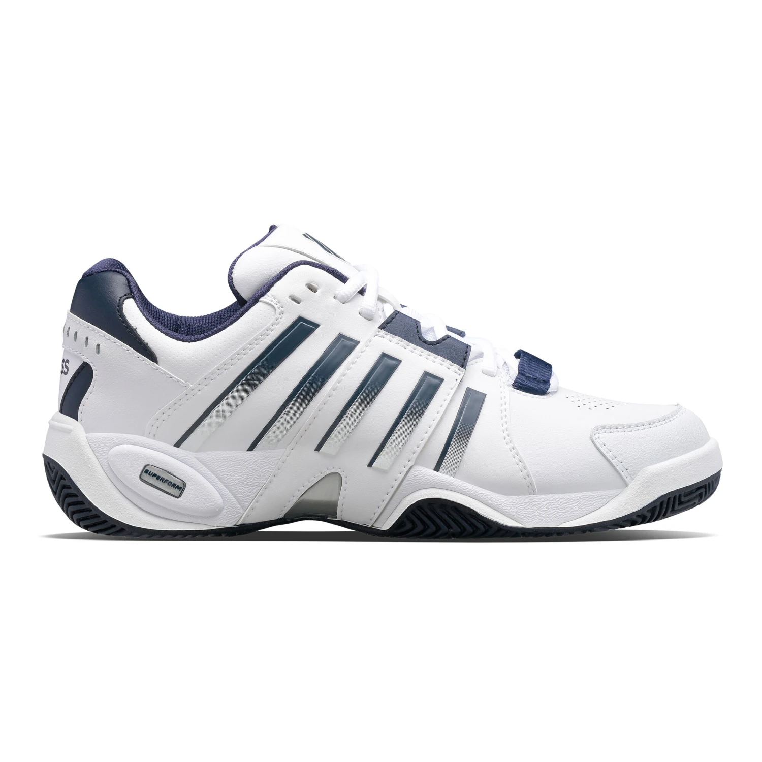 K-Swiss Accomplish IV Allcourtschuh Herren - Weiß, Blau 3 K-Swiss Accomplish IV Allcourtschuh Herren - Weiß, Blau