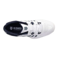 K-Swiss Receiver V Allcourtschuh Herren - Weiß, Blau -Bestes Tennis Geschäft 02141000 0 4
