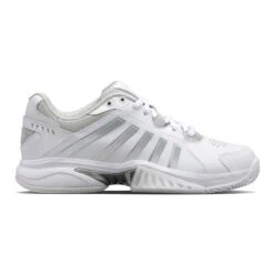 K-Swiss Receiver V Allcourtschuh Damen - Weiß, Silber -Bestes Tennis Geschäft 02155000 0 1