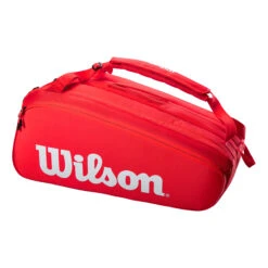 Wilson Super Tour Schlägertasche 15er - Rot, Weiß -Bestes Tennis Geschäft 0220500000 0 3
