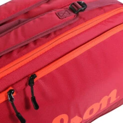 Wilson Tour Schlägertasche 12er - Dunkelrot, Orange -Bestes Tennis Geschäft 0221100000 10