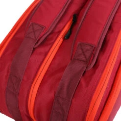 Wilson Tour Schlägertasche 12er - Dunkelrot, Orange -Bestes Tennis Geschäft 0221100000 12