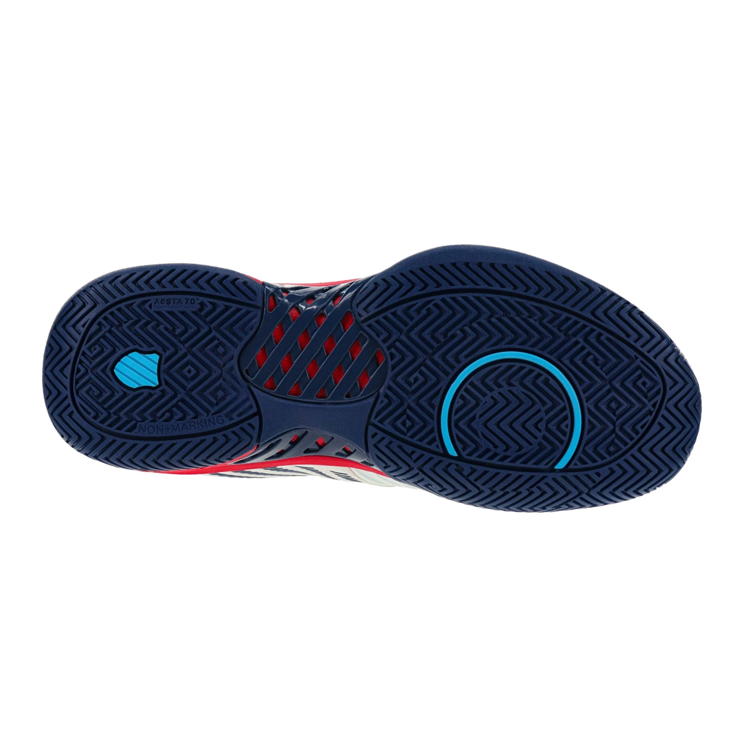 K-Swiss Express Light 3 Allcourtschuh Herren - Weiß, Rot 6 K-Swiss Express Light 3 Allcourtschuh Herren - Weiß, Rot – Bild 4