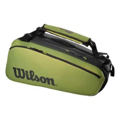 Wilson Blade Super Tour Schlägertasche 9er - Grün, Schwarz