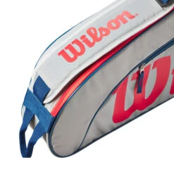 Wilson Junior Schlägertasche 3er - Grau, Rot -Bestes Tennis Geschäft 0236800000 13