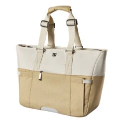 Wilson Women's Tote Sporttasche - Weiß, Khaki 18 Wilson Women's Tote Sporttasche - Weiß, Khaki -Bestes Tennis Geschäft 0238500000 000