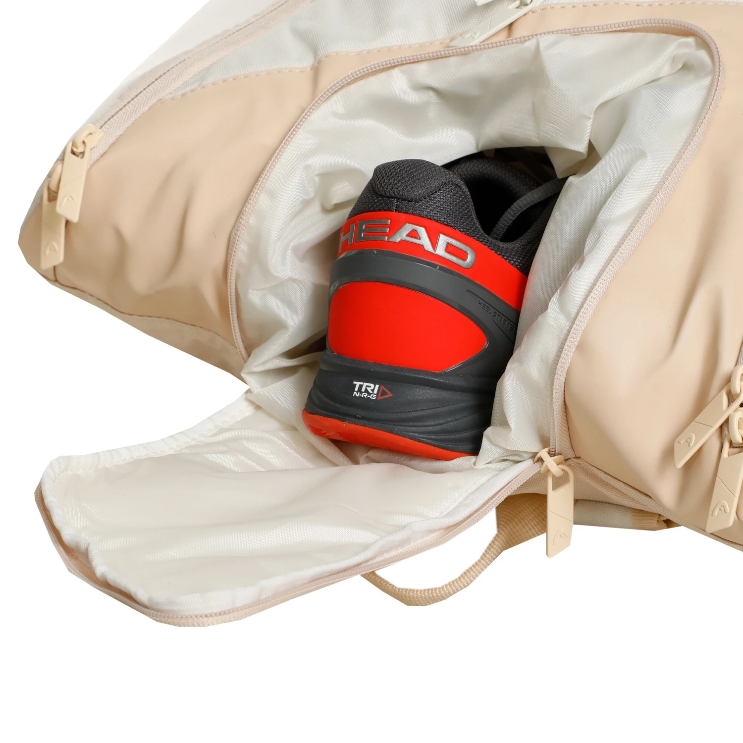 Head Tour Racquet Bag XL Schlägertasche - Weiß, Koralle 3 Head Tour Racquet Bag XL Schlägertasche - Weiß, Koralle