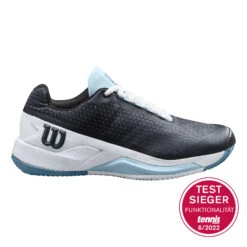 Wilson Rush Pro 4.0 Sandplatzschuh Damen - Schwarz, Blau -Bestes Tennis Geschäft 02546000 000