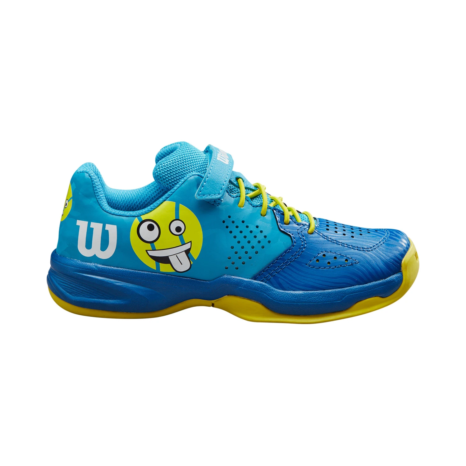 Wilson Kaos EMO Allcourtschuh Kinder - Blau, Gelb 6 Wilson Kaos EMO Allcourtschuh Kinder - Blau, Gelb – Bild 4