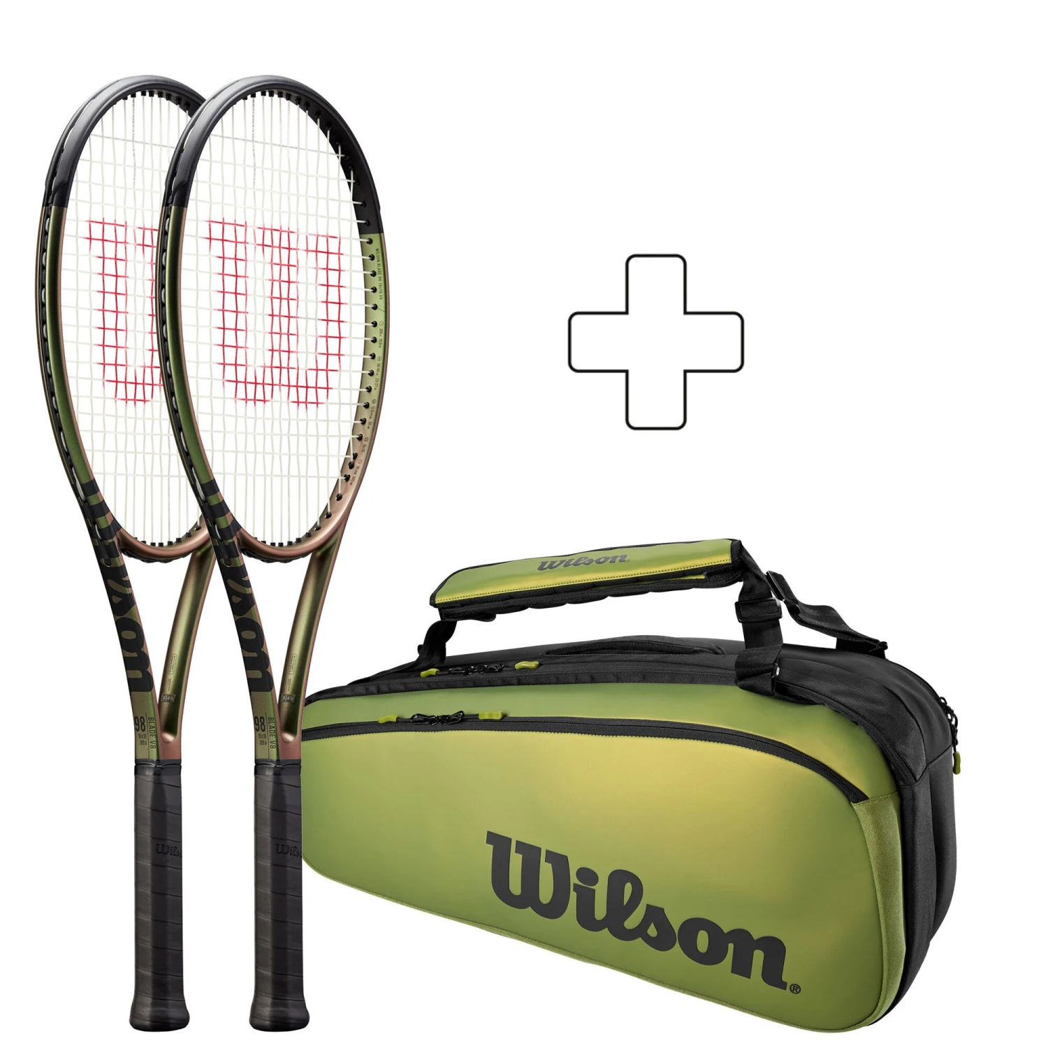 Wilson 2x Blade 98 16X19 V8 Plus Schlägertasche 3 Wilson 2x Blade 98 16X19 V8 Plus Schlägertasche