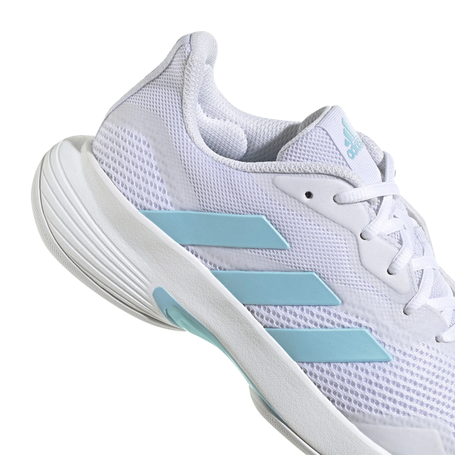 ADIDAS CourtJam Control Teppichschuh Damen - Weiß, Türkis 4 ADIDAS CourtJam Control Teppichschuh Damen - Weiß, Türkis – Bild 2