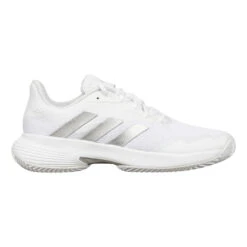 ADIDAS Court Jam Control Sandplatzschuh Damen - Weiß, Silber -Bestes Tennis Geschäft 05822000 0 1