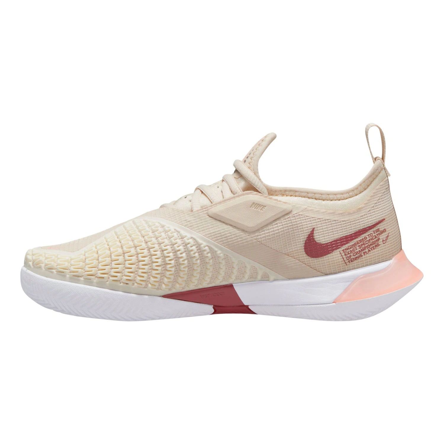 Nike Court Vapor React NXT Sandplatzschuh Damen - Beige, Rot 3 Nike Court Vapor React NXT Sandplatzschuh Damen - Beige, Rot – Bild 2